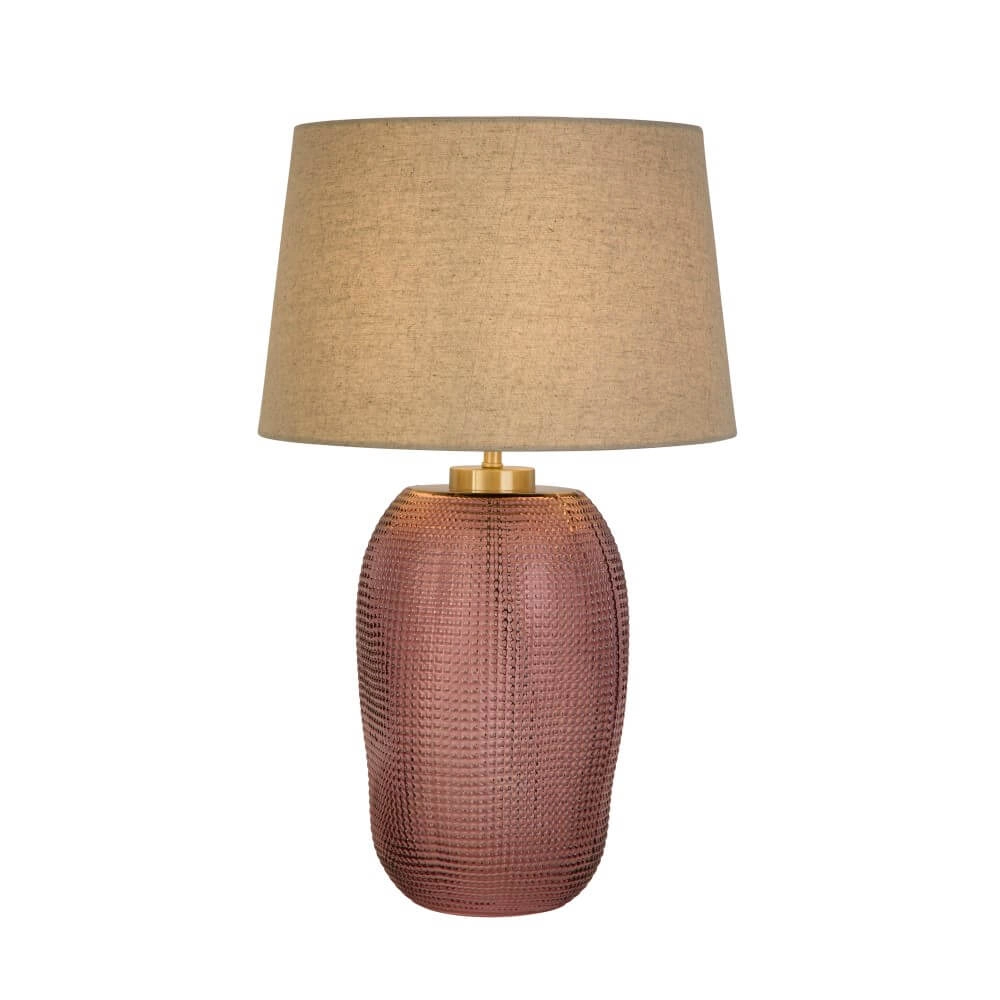 Schemerlamp Amethyst roze glas