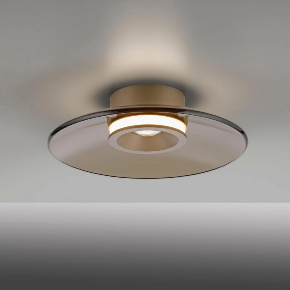 Designer ceiling lamp Pure Moon bronze Ø 32cm Paul Neuhaus 4012248382738