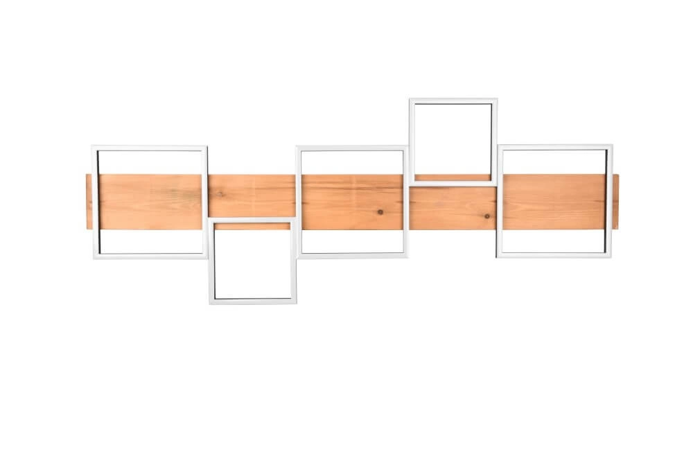 Houten led plafondlamp Harper 5-lichts Trio 4017807524987