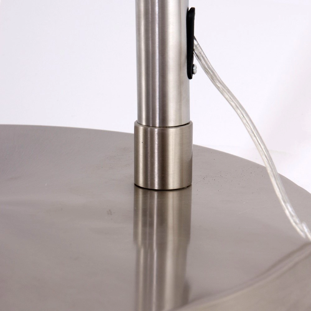 Arc lamp Stresa Rvs met witte lampenkap Steinhauer 8712746092882