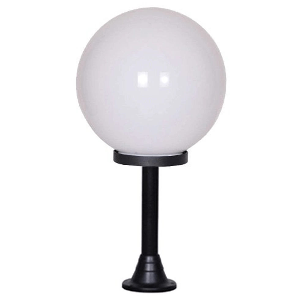 Tuinlamp Globe Bolano 91cm. staand opaal