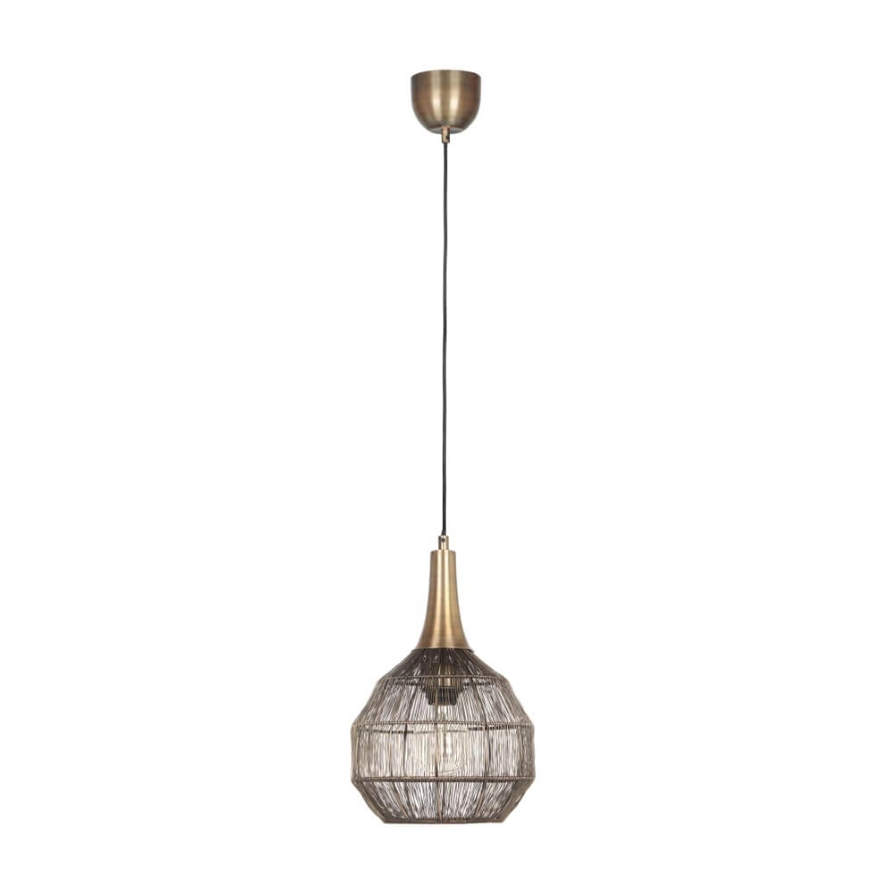 Ronde hanglamp Soraya Ø 26cm - brons Trio 4017807617481