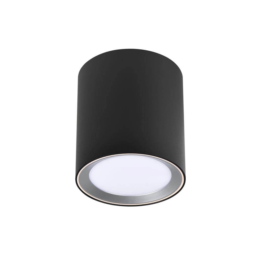 Zwarte opbouwspot Landon 14cm Nordlux 5704924007330