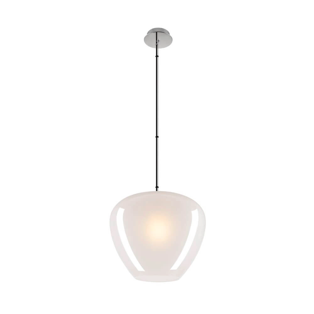 Glazen hanglamp Pantilo Ø 40cm - wit