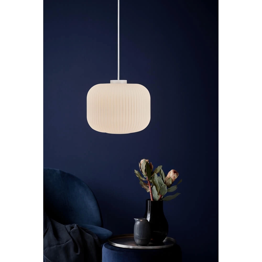 Witte hanglamp Milford Ø 30cm Nordlux 5701581407084