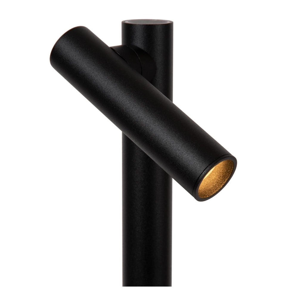 Oplaadbare leeslamp Antrim 2-lichts zwart IP54 Lucide 5411212272270