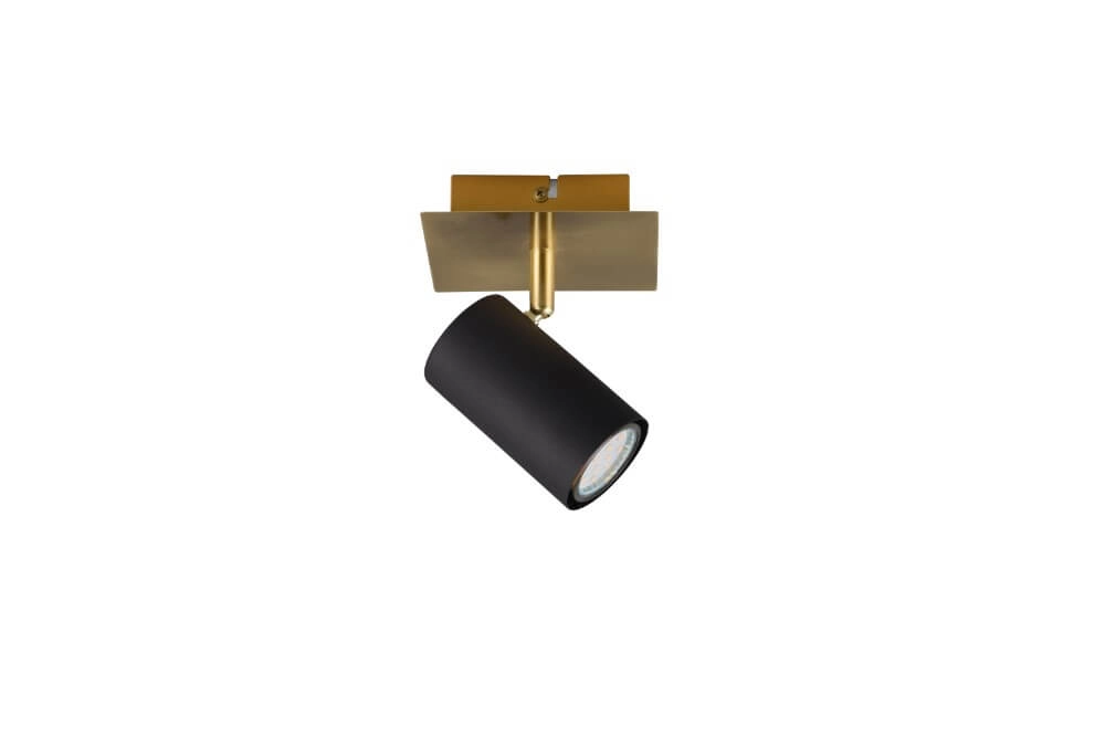 Wandspot Marley zwart met goud Trio 4017807523898