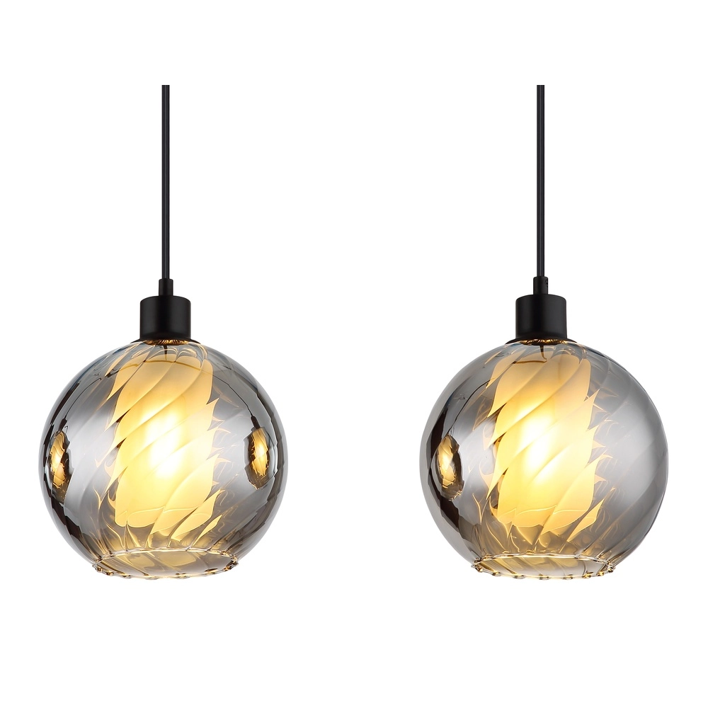 Design hanglamp Ulf 4-lichts zwart Globo 9007371522712