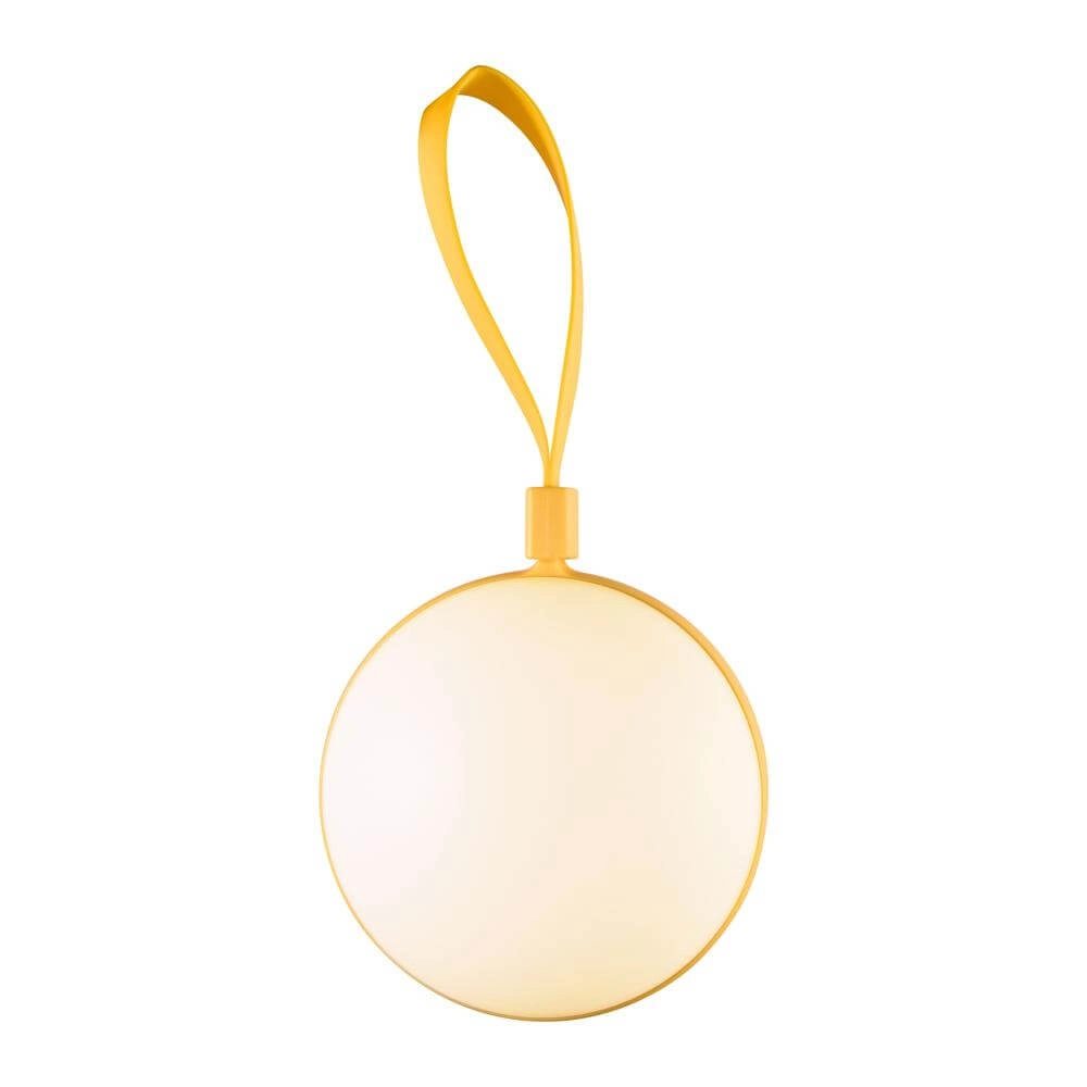 Strak tafellampje Bring To-Go geel Ø 12cm Nordlux 5704924014758