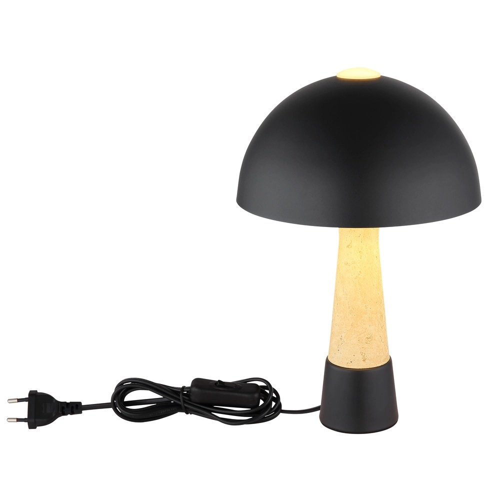 Unieke tafellamp Paulin Ø 25cm zwart Globo 9007371573059