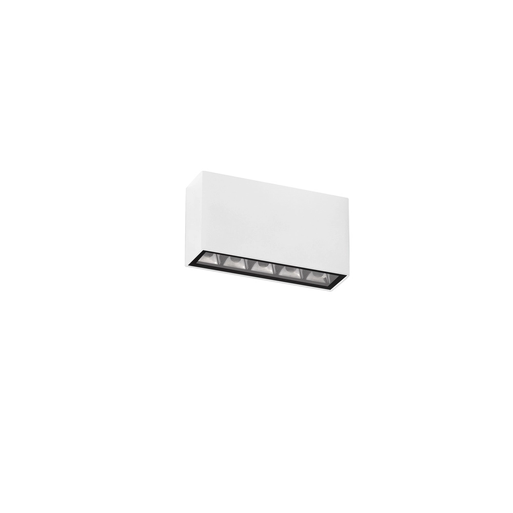Plafondlamp Jax rechthoek wit