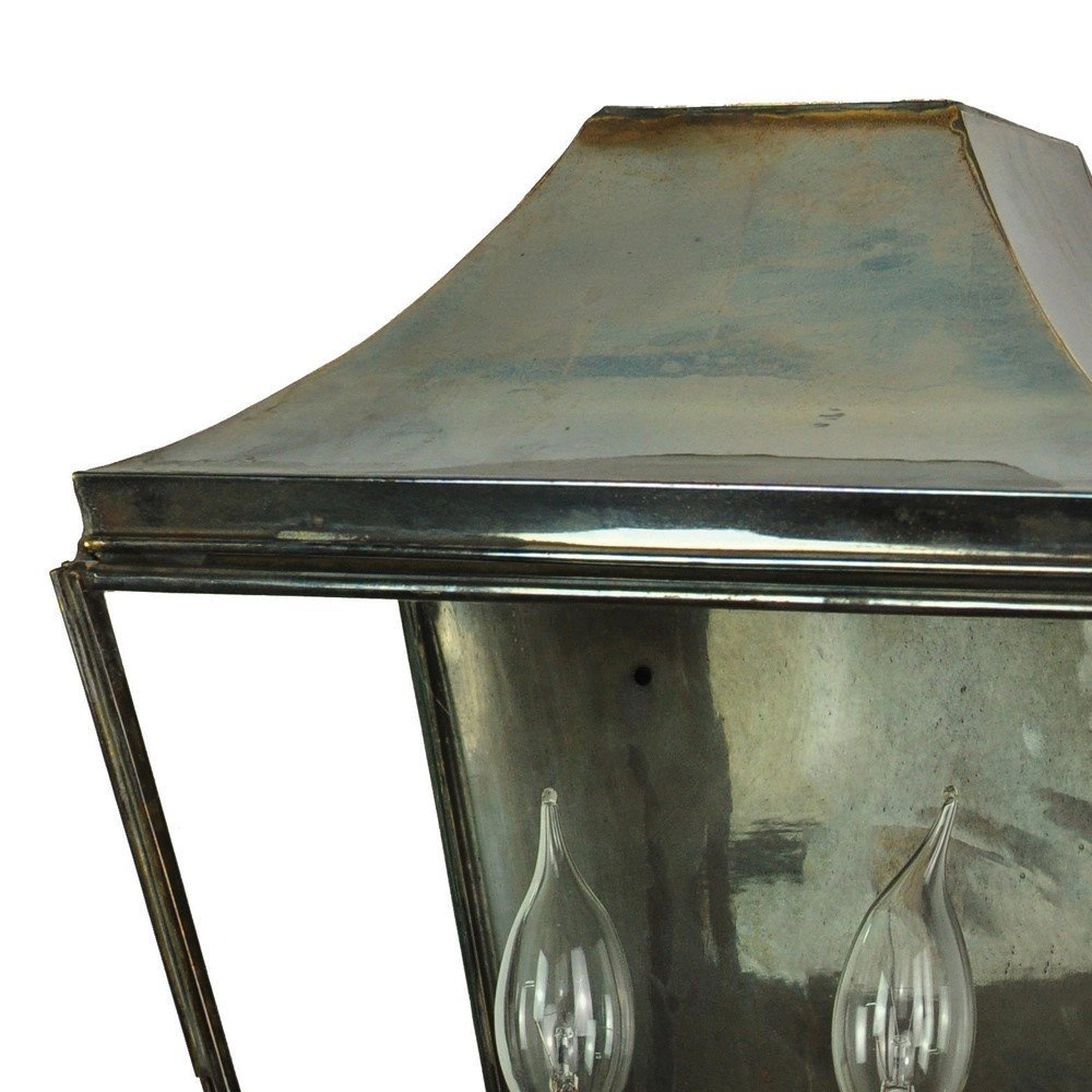Landelijke muurlamp Knightbridge 2-lichts 42cm - gepoetst goud (PBUL) Limehouse