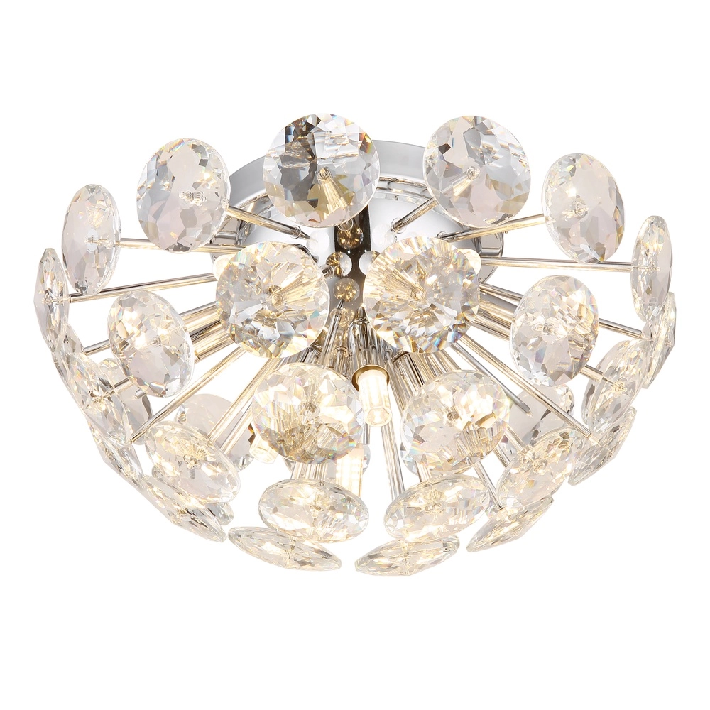 Plafondlamp Virina chroom