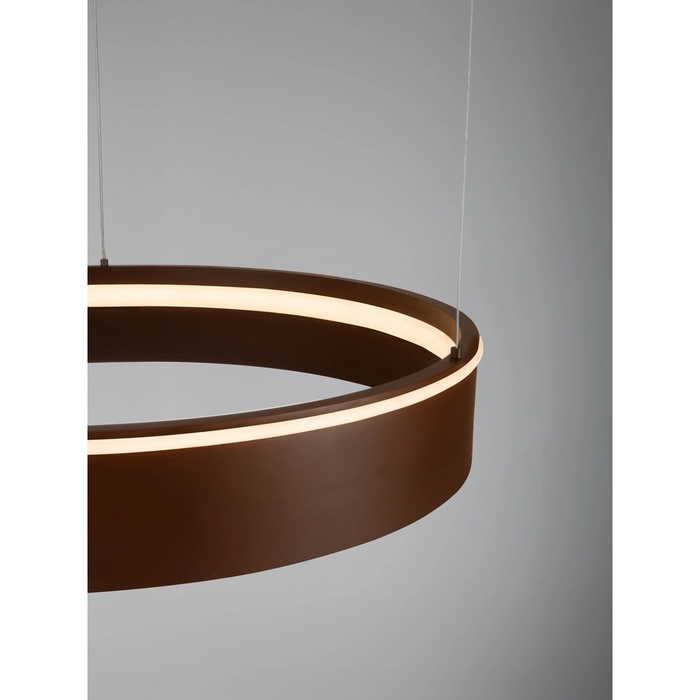 Moderne hanglamp Olivia bruin Ø 60cm Lyora 5212017494245