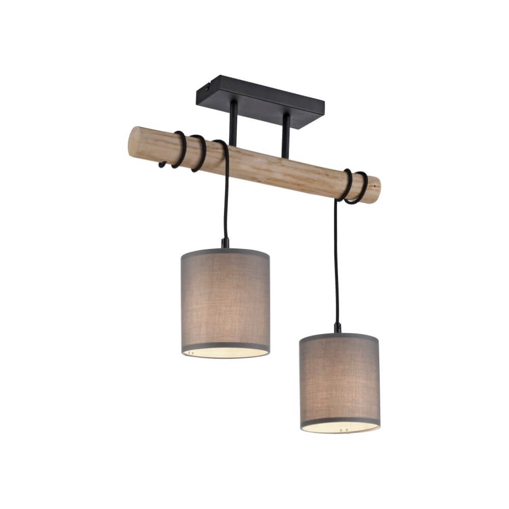 Landelijke plafondlamp Green Tribu taupe