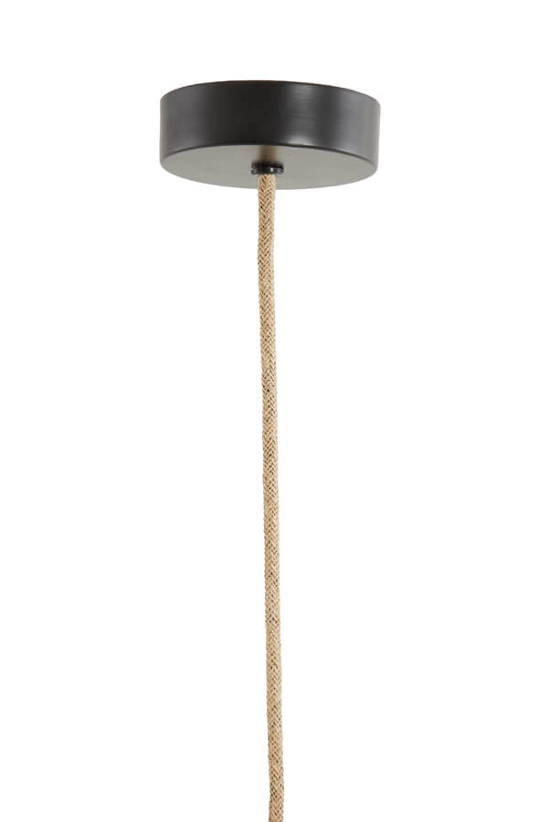 Japandi hanglamp Makassar bruin Ø 42cm Light & Living 8717807706449