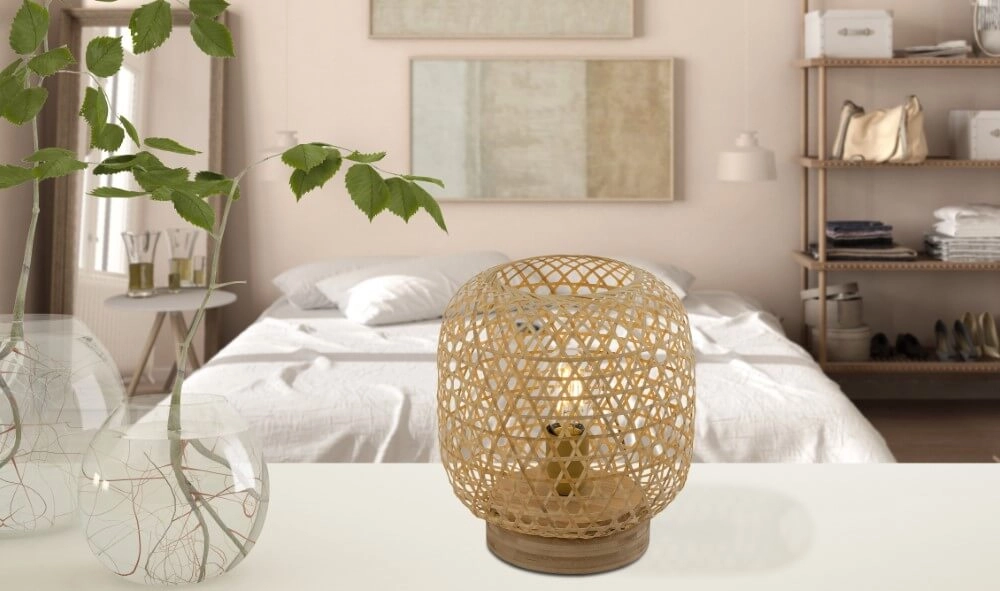 Rotan vloerlamp Mirena 27cm hoog Globo 9007371406562