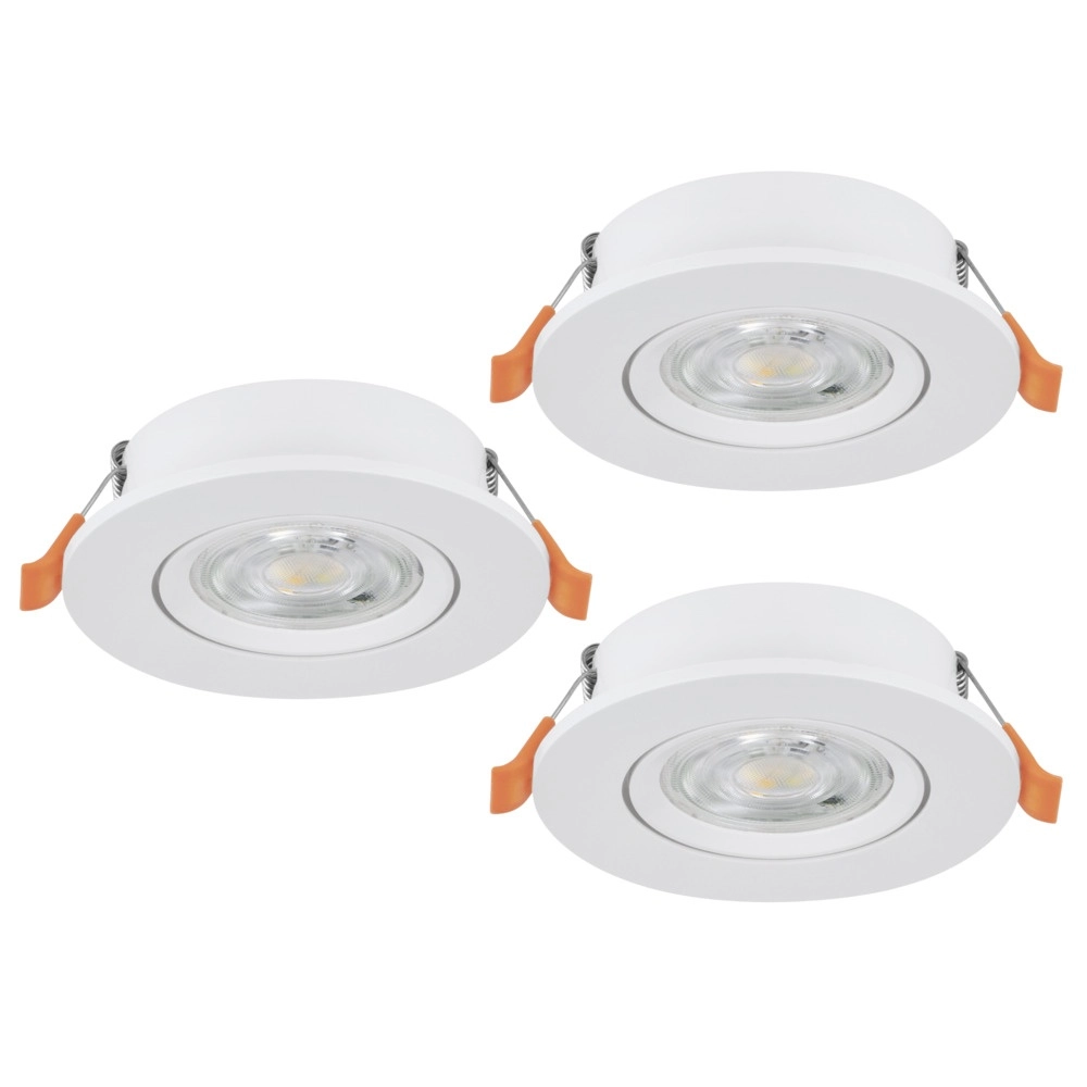 Set van 3 inbouwspots Barranco wit Ø 9cm - 3-staps CCT