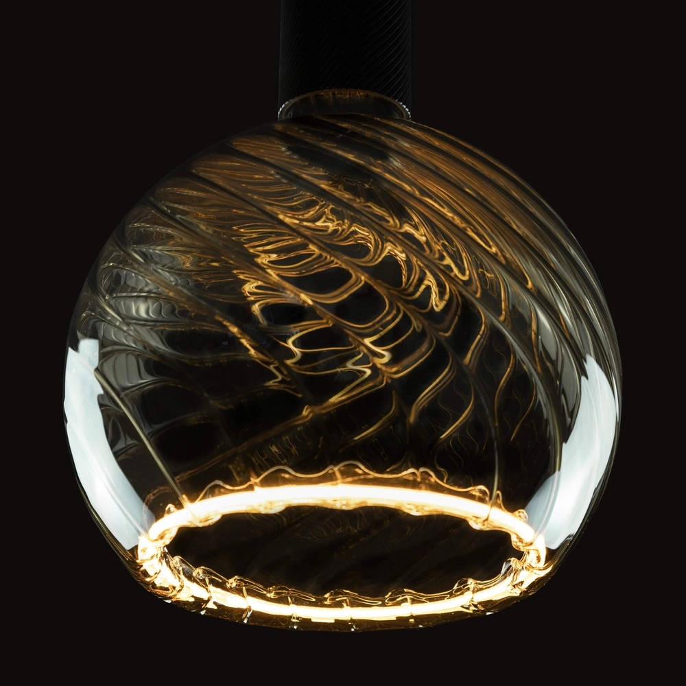 Design lichtbron Floating smoke twist - 6W - E27 - 300lm - 1900K - Ø 20cm