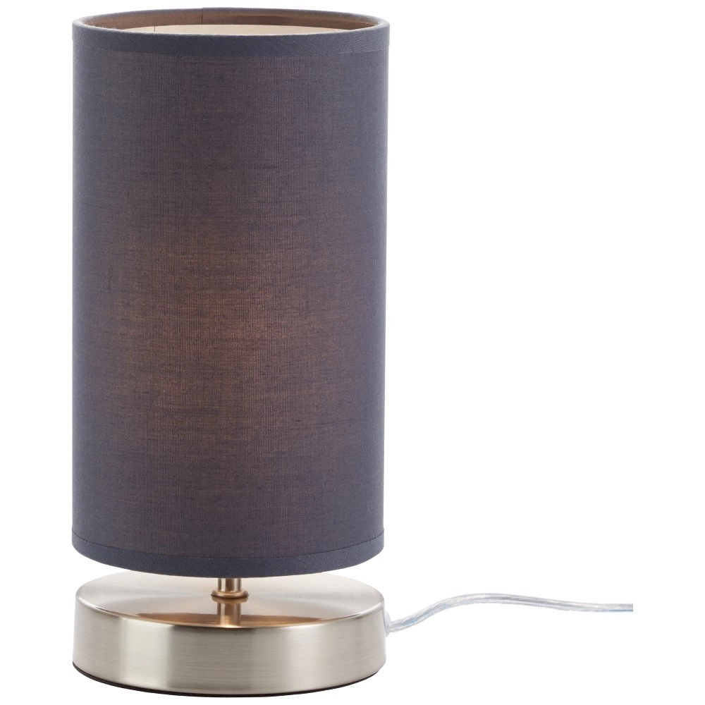 Grijze nachtkast lamp Clarie Brilliant 4004353175213