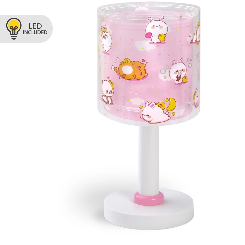 Kinder tafellampje Kawaii Friends roze glow in the dark Dalber 8420406002200