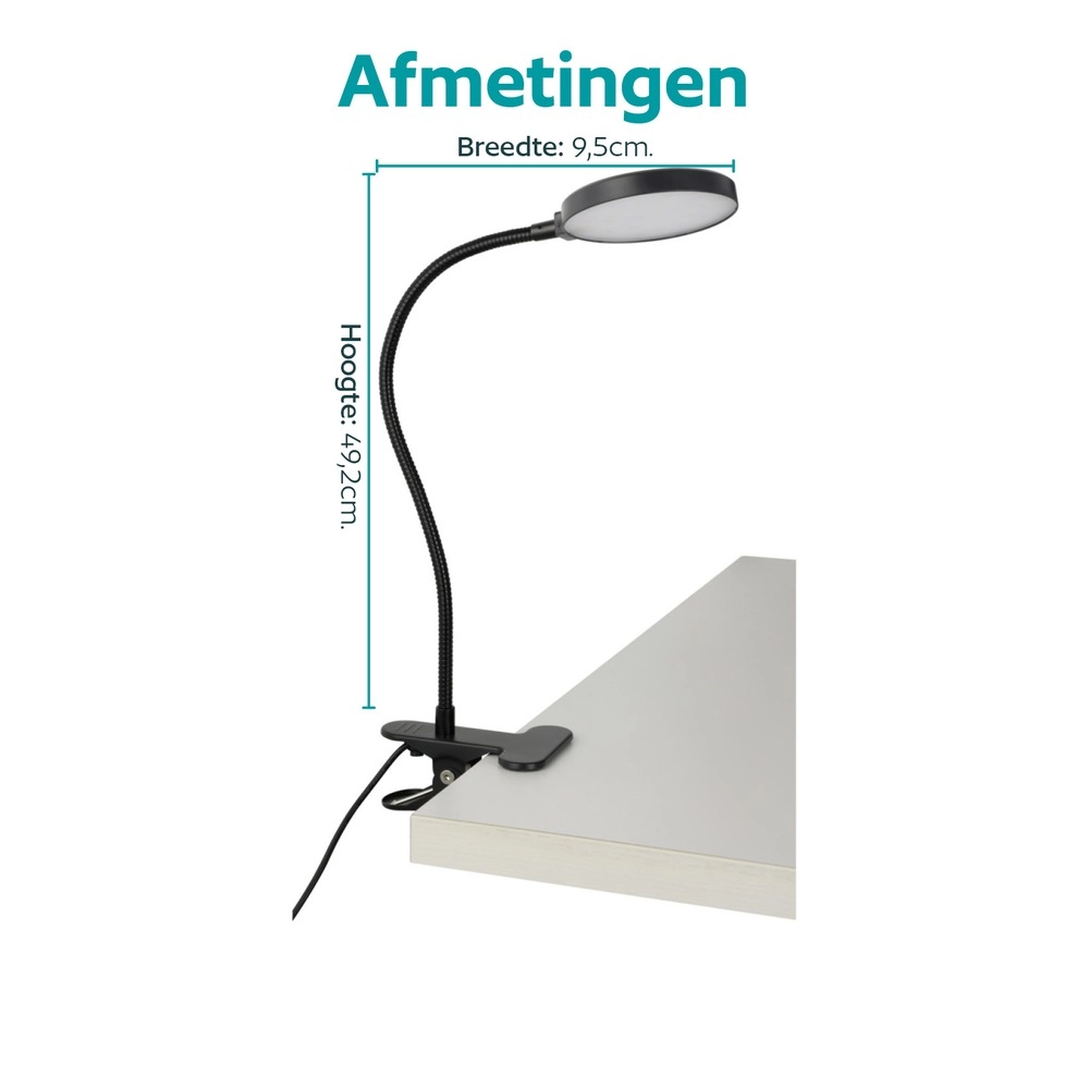 Klemlamp Casetto zwart Eglo 9008606389278