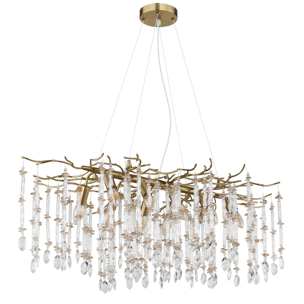 Hanglamp Gloria 100cm goud Globo 9007371578993