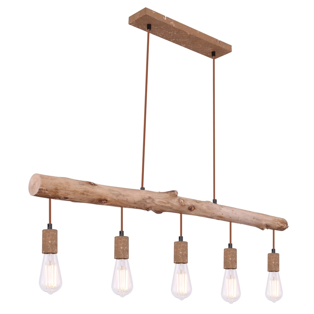 Eetkamer hanglamp Jakob roest bruin