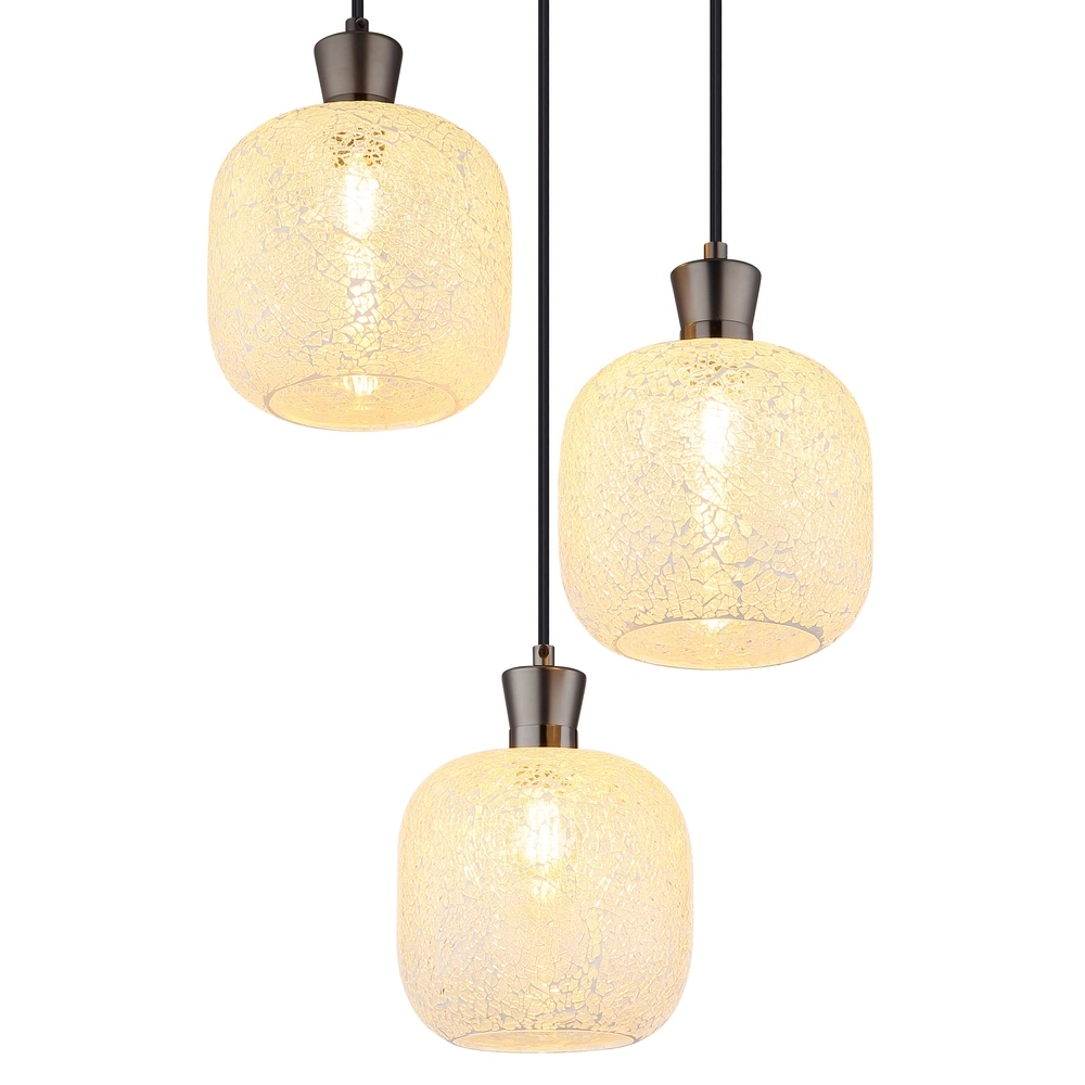 3-lichts hanglamp Brokana gunmetal Globo 9007371578467