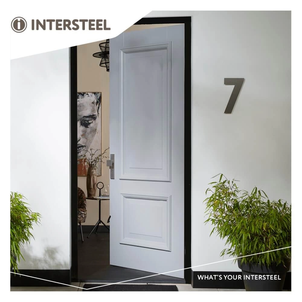 Huisnummer 7 XL Numbra 30cm RVS Intersteel 8714186503140
