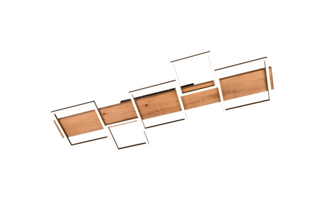 Houten led plafondlamp Harper 5-lichts Trio 4017807524987