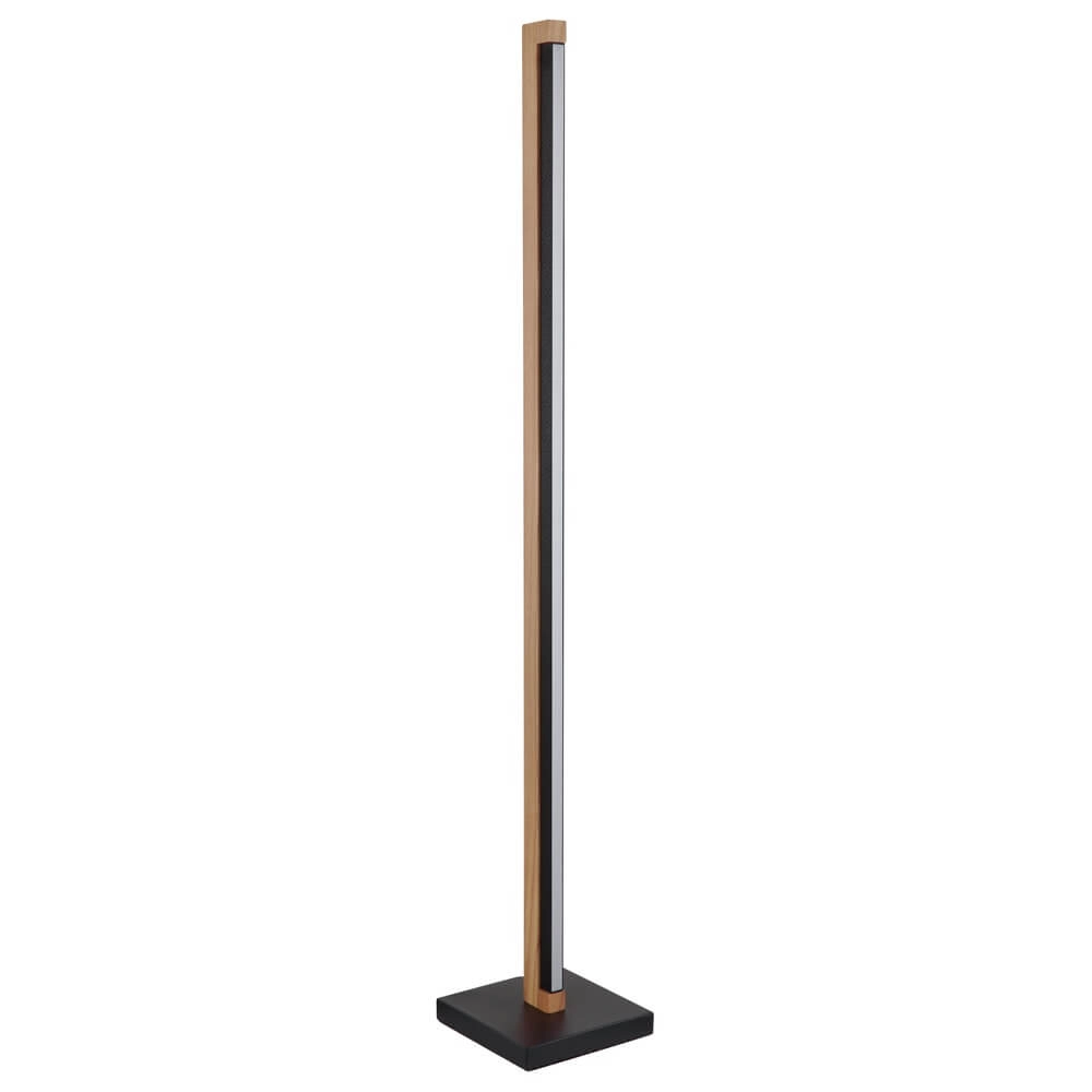 Design vloerlamp Starla zwart met hout 113cm Globo 9007371447305