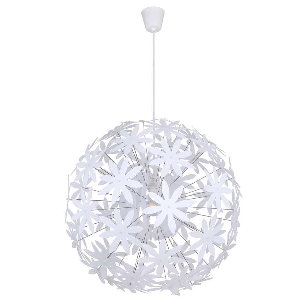 Witte hanglamp Stella bloemetjes Ø 60cm Globo 9007371369928