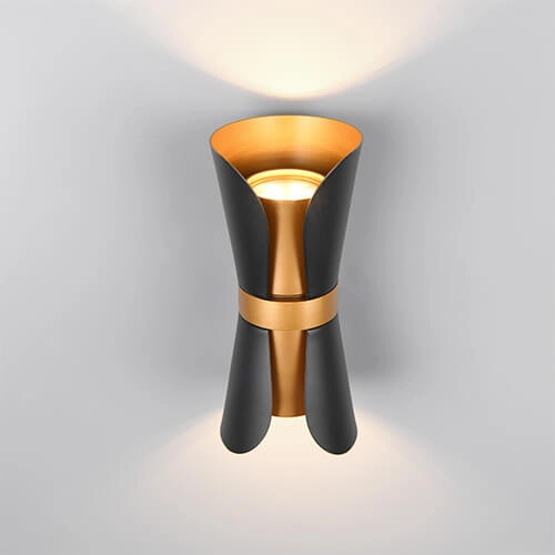 Design wandspot Coat zwart - up & down Trio 4017807613025