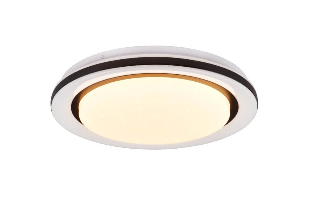 Witte plafondlamp Cartida wit met zwart Trio 4017807561722