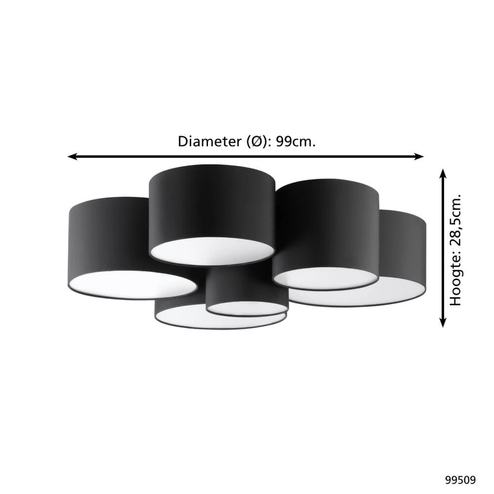 Grote slaapkamer plafondlamp Pastore 2 Eglo 9002759995096
