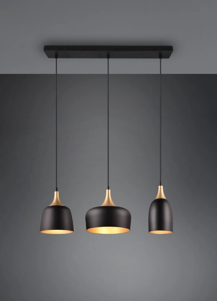 Design hanglamp Chiraz zwart 3-lichts Trio 4017807566826