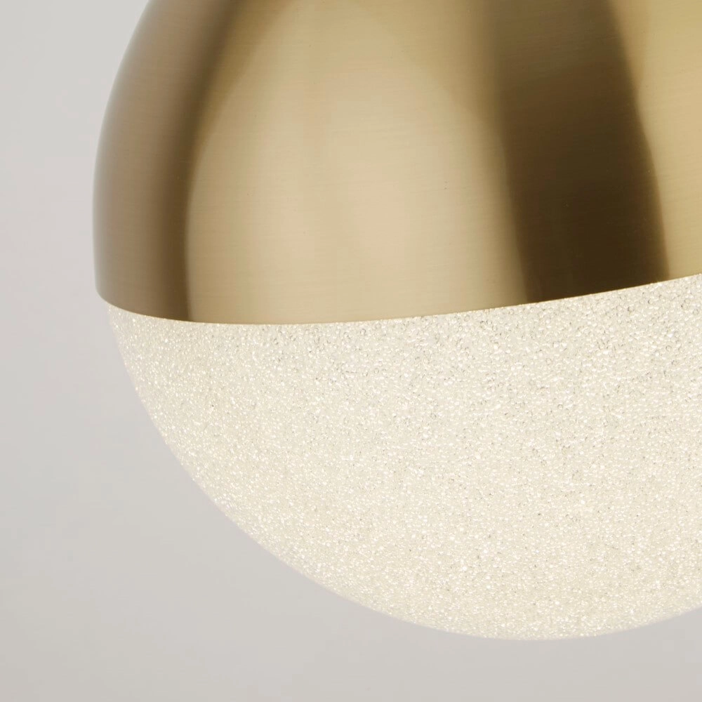 1-lichts hanglamp Marbles goud Searchlight 5053423223360