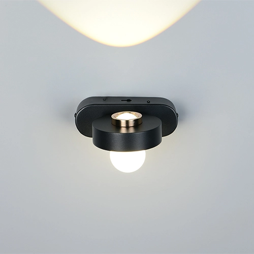 Wandlamp Arpino zwart 15cm Trio 4017807683639