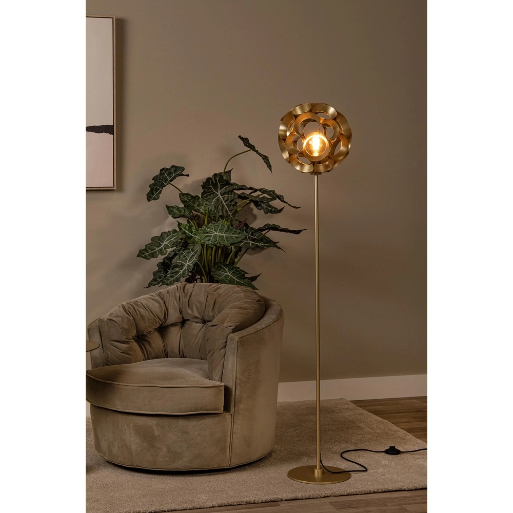 Vloerlamp Hannelore goud Lucide 5411212106278