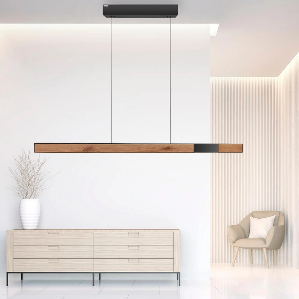 Design hanglamp Pure Moto-Rise hout Paul Neuhaus 4012248374443