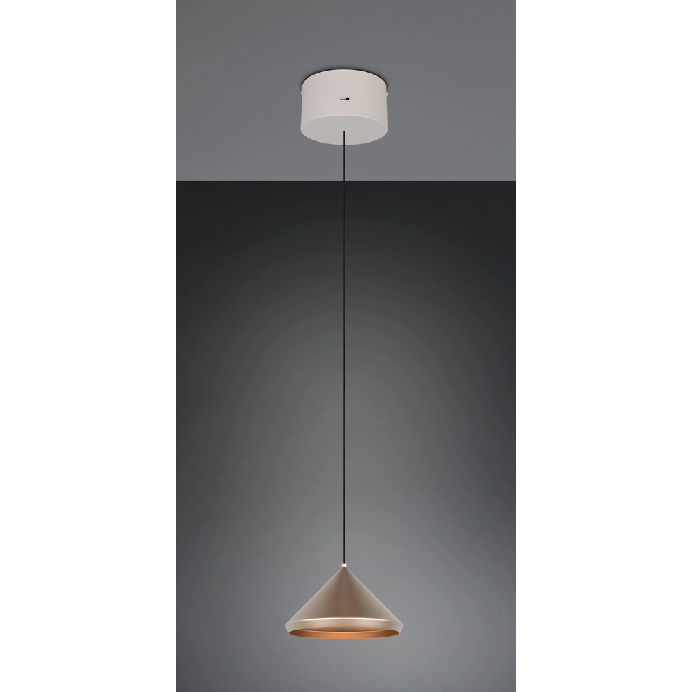 Moderne hanglamp Laguna Ø 18cm koffie bruin