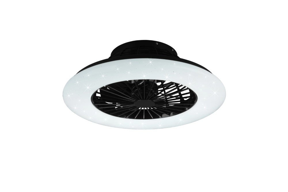 Zwarte plafondventilator Stralsund Trio 4017807491098