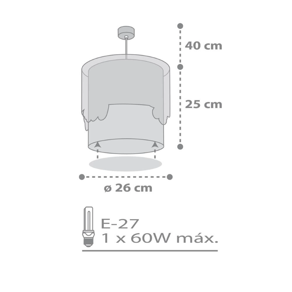 Kinderkamer hanglamp Baby Travel 26cm gekleurd Dalber 8420406002774