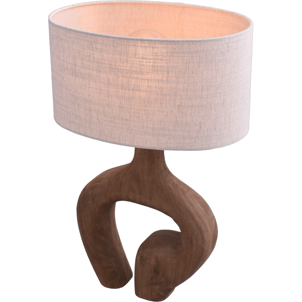 Japandi schemerlamp Woodie 35cm -hout met natural Masterlight 8718121392721