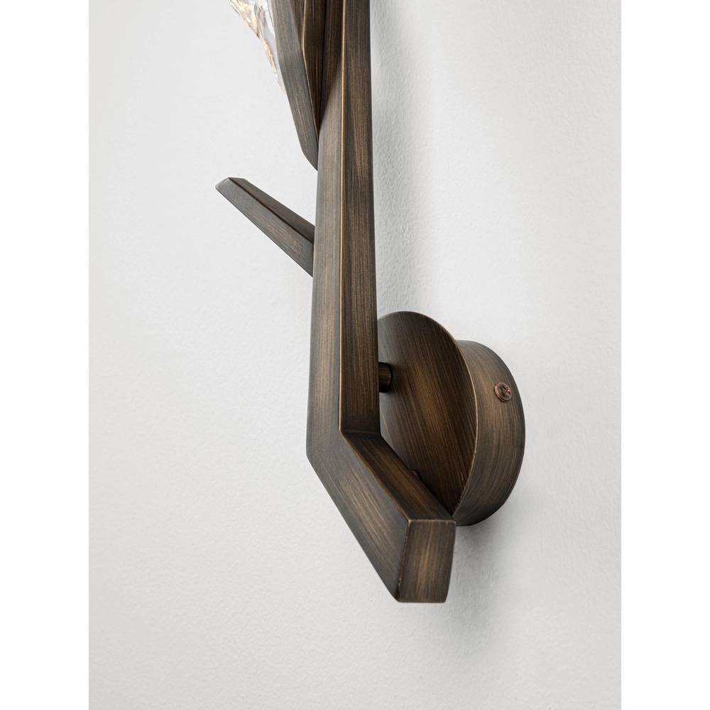 Antieke wandlamp Greta antiek messing Lyora 5212063500358