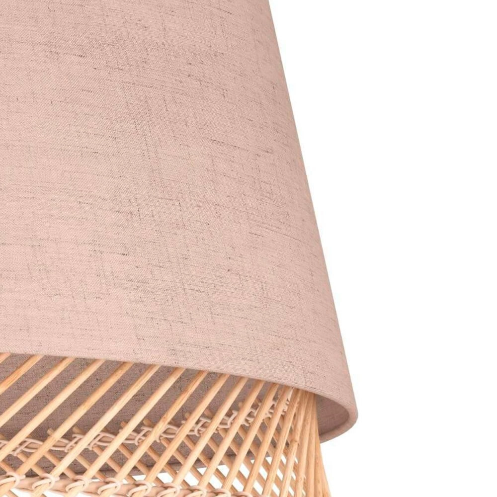 Plafondlamp Tabley Ø 38cm - linnen met rotan Eglo 9002759439743