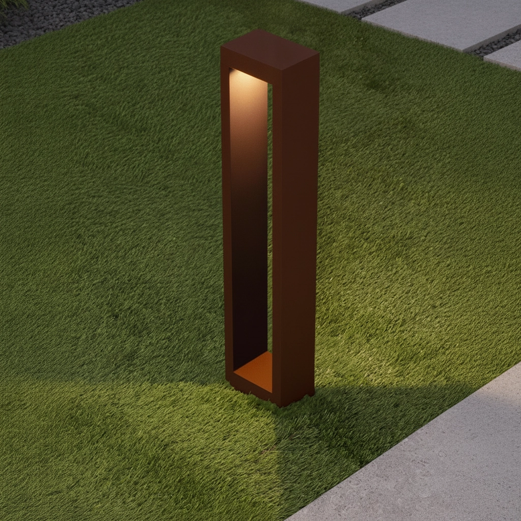 Roestbruine tuinlamp Dolix 60cm - 2700K