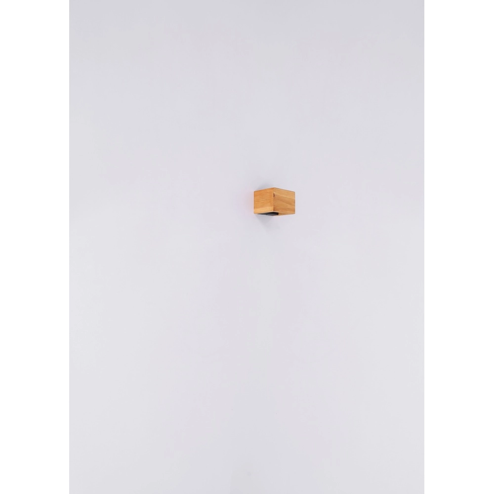 Houten wandlamp Alina up & down Globo 9007371442591