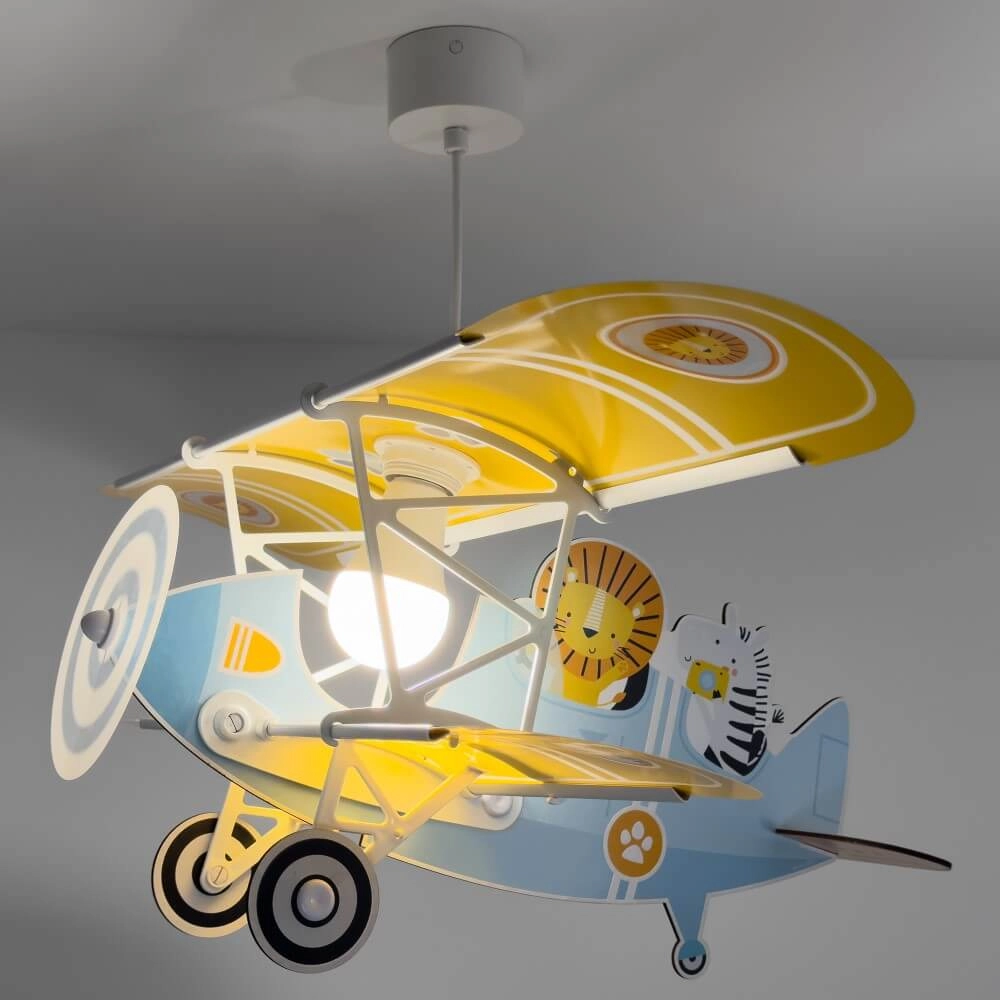Kinder hanglamp Plane met leeuw Dalber 8420406546025